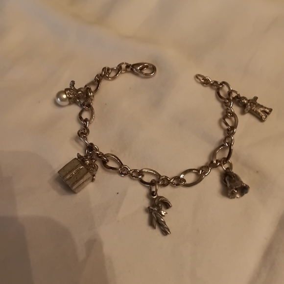 Source Unknown Jewelry - Silver  Charm Bracelet with Charms